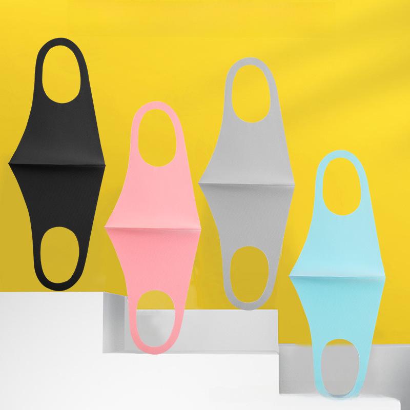 Unisex Celebrity Summer Fashion Masks: 3D Black Knit, Dust-Proof, Breathable, Cotton and Ice Silk, Sun-Blocking, Washable.