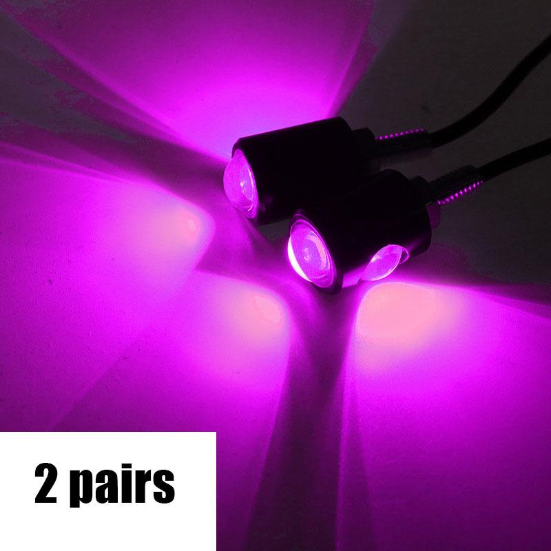 1/2 Pair Motorcycle Driving Light Eagle Eye LED Reverse Backup Driving Light Motorcycle Fog Lamp Headlight Daytime Running Light