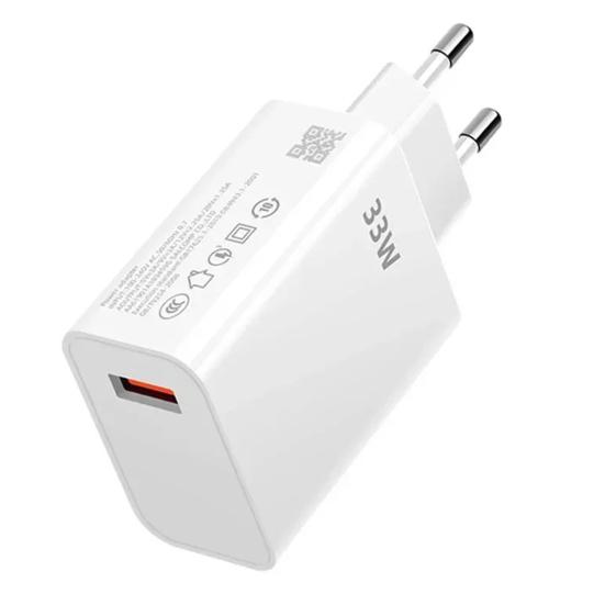 33W QC3.0 Fast Wall Charger with 6A USB-C Cable Multi-device Charger Compatible with for Redmi K30 K40 Smart IC & Overheat Protection USB Charger