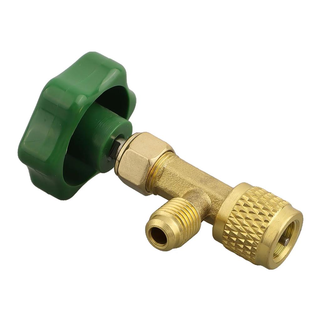1PC Valve Bottle Opener 1/4 SAE Connector For R22 R134a R410A Air Conditioning Refrigerante Bottle Opener Air Conditioner Tools