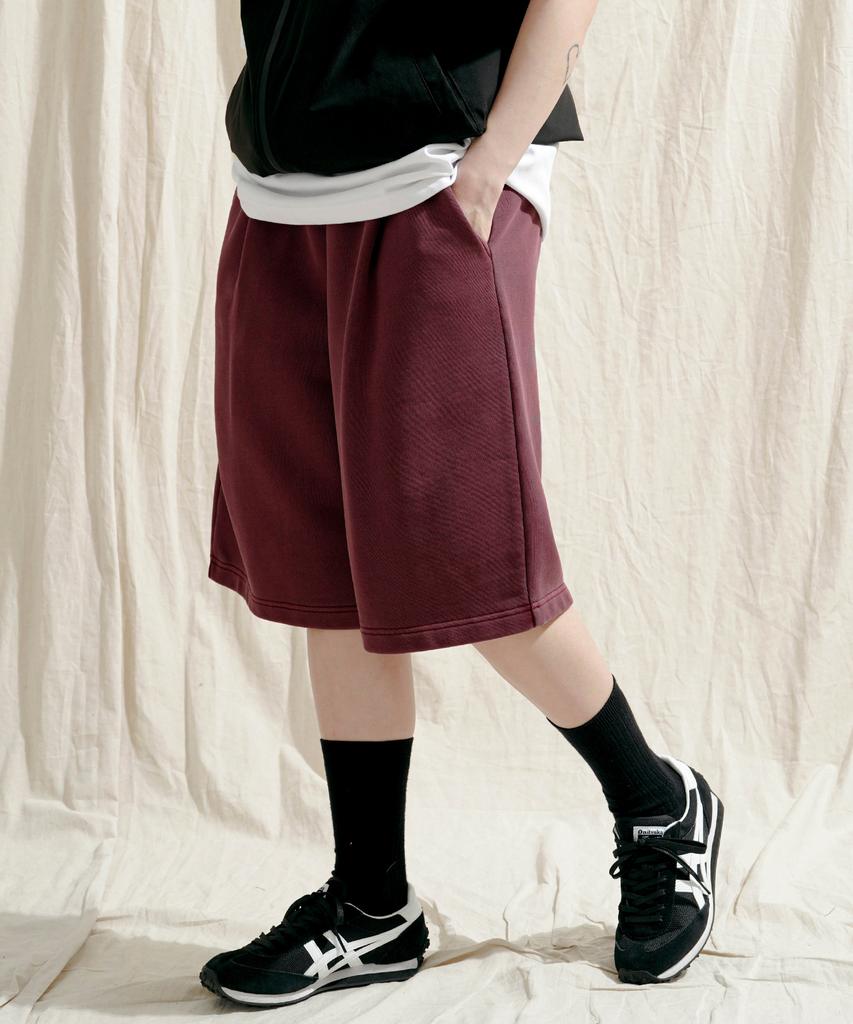 JEMUT Flash Summer Pigment Half Pants Burgundy Sosp2563