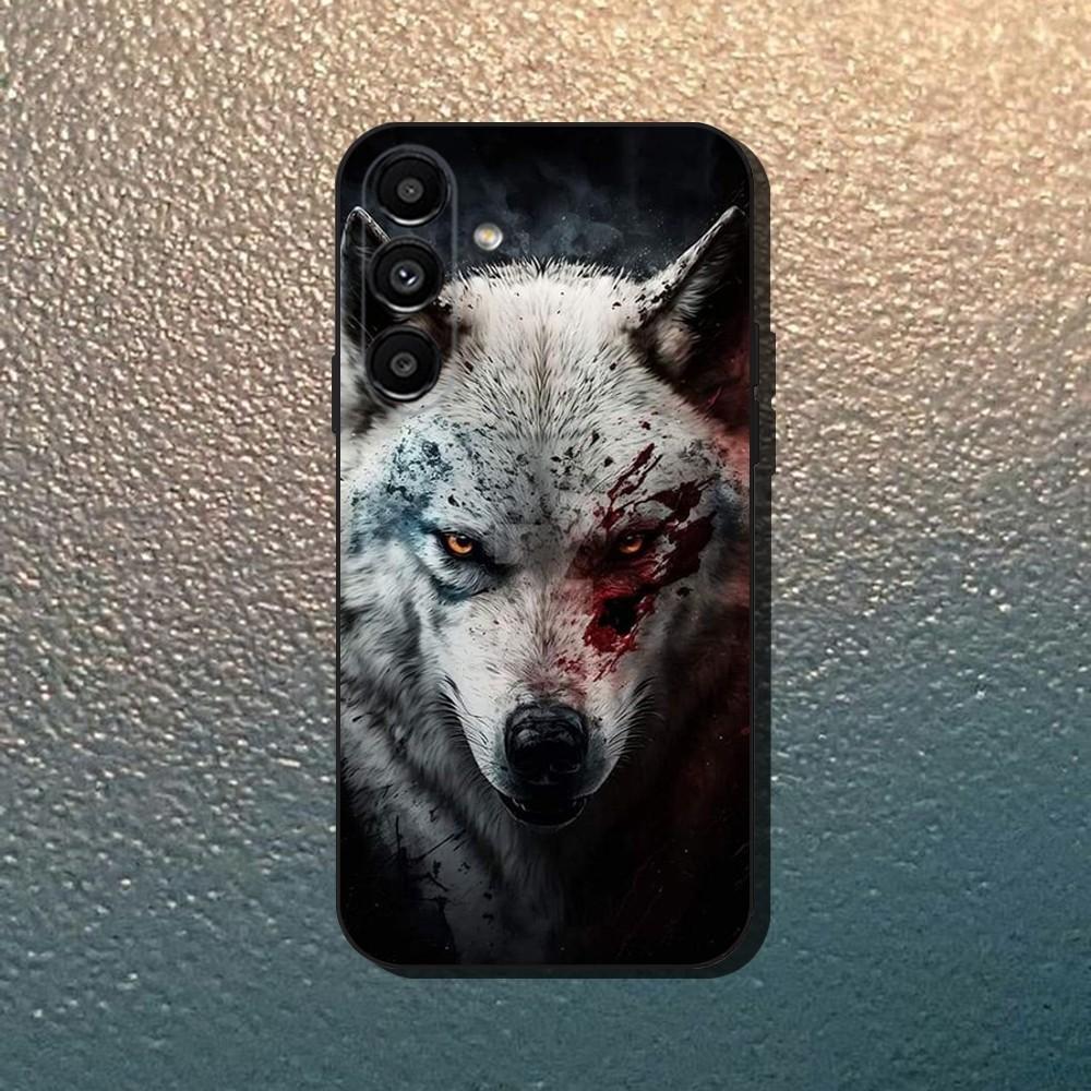 wolf Phone Case For Samsung Galaxy A13,A21s,A22,A31,A32,A52,A53,A71,A80,Soft Black Shell
