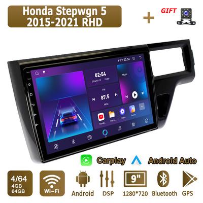 Android Carplay Autoradio für Honda Stepwgn 5 2015-2021 Multimedia-Player Head Unit Stereo GPS-Navigation BT WIFI 4+64GB
