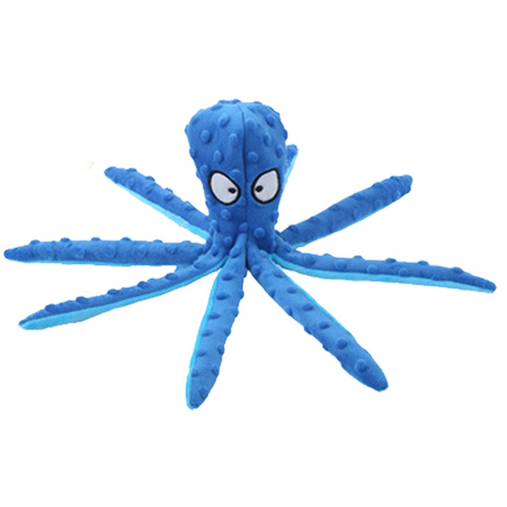 1/2Pcs Octopus Pet Plush Toy Octopus Pet Plush Toy Bite Resistant Puppy Interactive Training Teeth Cleaning Chew Toys Pet Supply