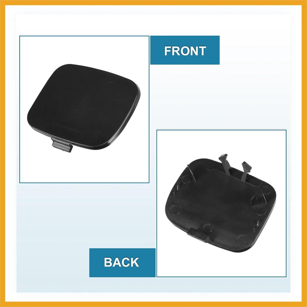 Car Rear Bumper Tow Hook Cover for Volvo S60 2011-2018 39802591 30795029 Towing Eye Cap Trailer Cap Black Replacement