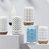 Ceramic Ultrasonic Air Humidifier Timing Function Aroma Diffuser Desktop Essential Oil Diffuser Room Scent Diffuser with Lights