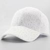 Adjustable Mesh Baseball Hat Hollow Out Outdoor Sun Hat Fashion Floral Lace Baseball Cap  For Women