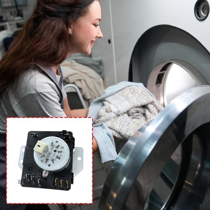 Energy Efficient Laundry Timer Metal Texture Reduces Power Waste Precise Timing Suitable for Multiple Dryer Brands