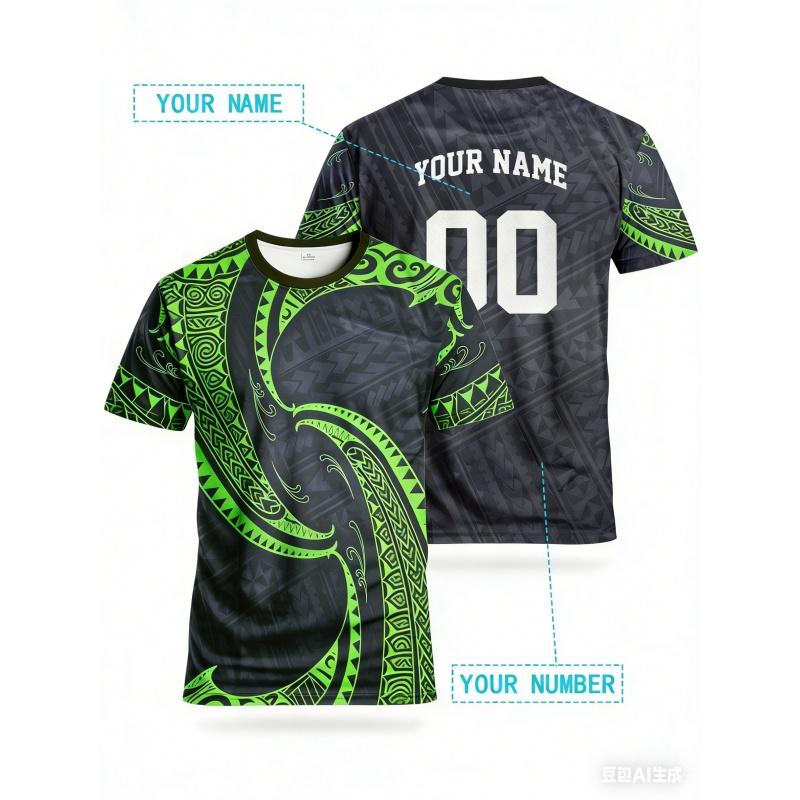 Retro Colorful Pattern T-Shirt For Men Customized Jerseys 3D Printed Short Sleeve