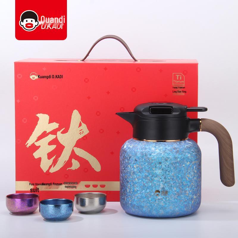 Kuangdi 9920 Large Capacity Pure Titanium Teapot with Smart Temperature Display 1.6L