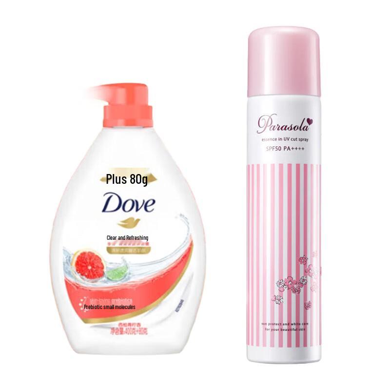 Dove Shower Gel & Sunscreen Spray Bundle