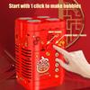Automatic Bubble Blower 48-hole Rocket Fireworks Bubble Machine for Family Gatherings Boys Girls New Year Gift