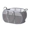 Folding Laundry Basket with Handle Clothes Toy Storage Basket Hollow Mesh Breathable Household Laundry Hamper Home Organizer