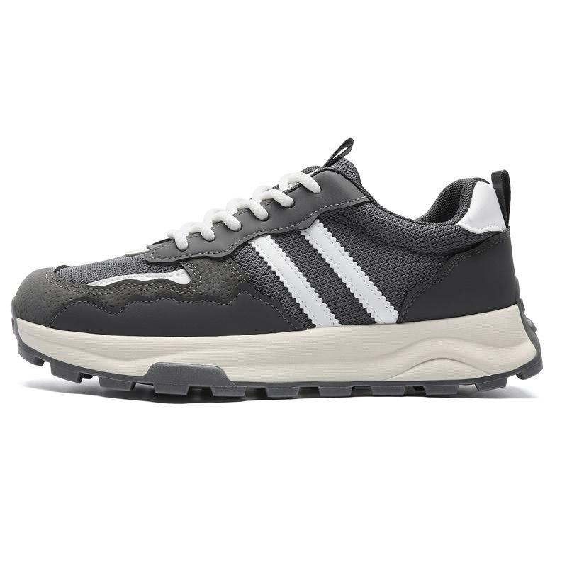 Fashion Men's Platform Sneakers 2025 Autumn New Mesh Breathable Non Slip Running Shoes Comfortable Fashion Height Increase Casual Shoes