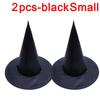 1/2 pezzi Cappello da Strega di Halloween Unisex Cappelli Neri per Adulti Bambini Fornitura per Feste di Halloween Accessorio Costume Cosplay Cappelli da Mago
