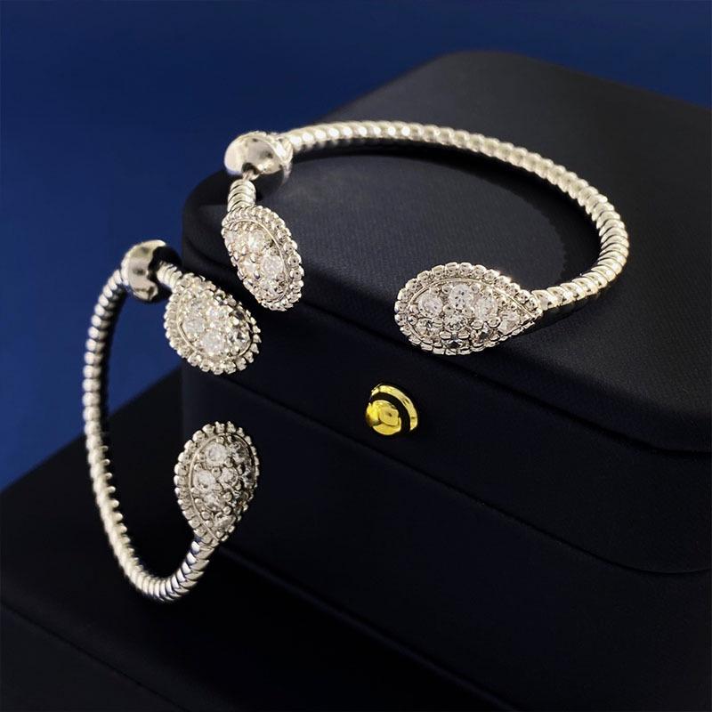 

Элегантные серьги-капли С-образной формы - Роскошная мода для женщин серебряный