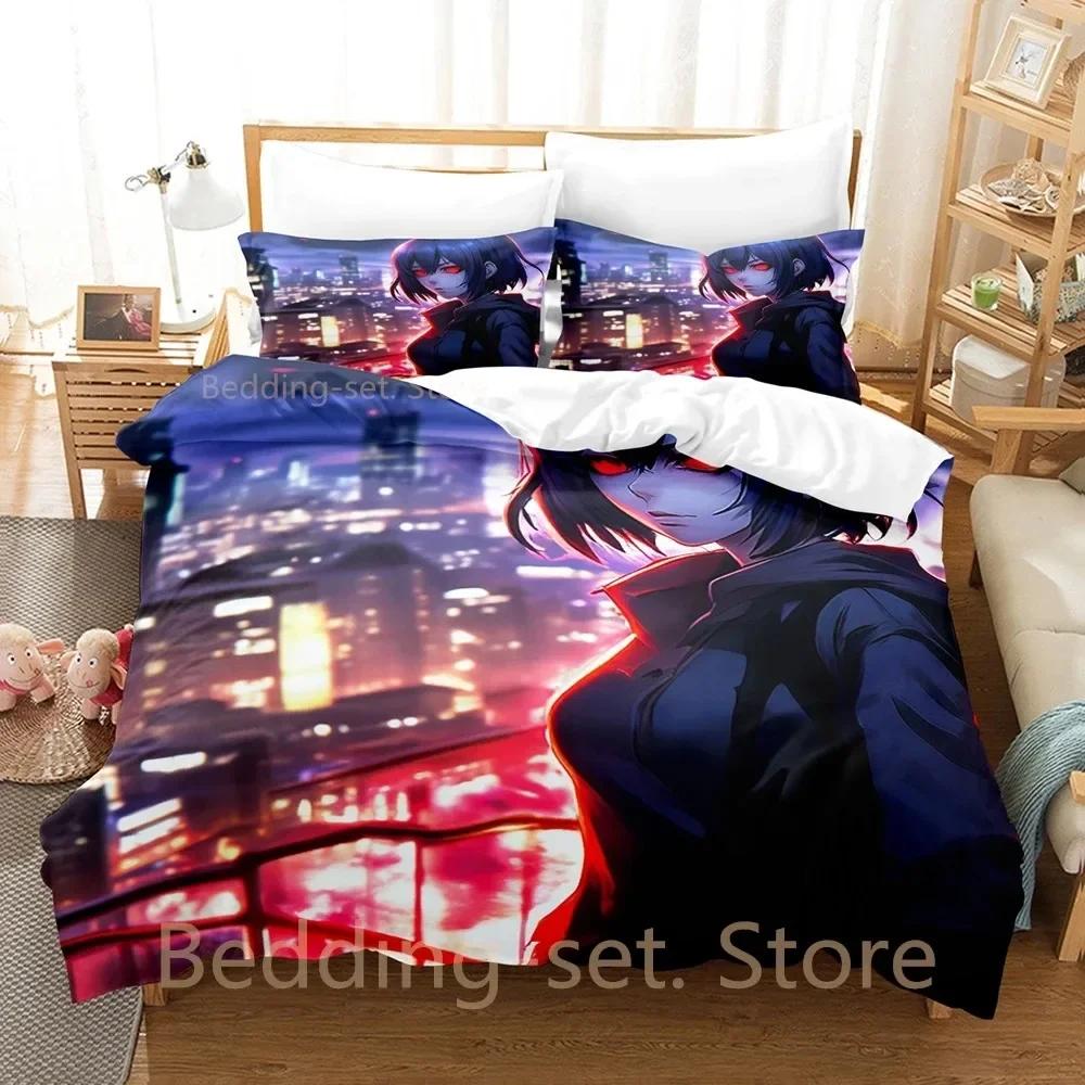Tokyo Ghoul Touka Kirishima Bedding Set Single Twin Full Queen King Size Bed Set Adult Kid Bedroom Duvetcover Sets Anime