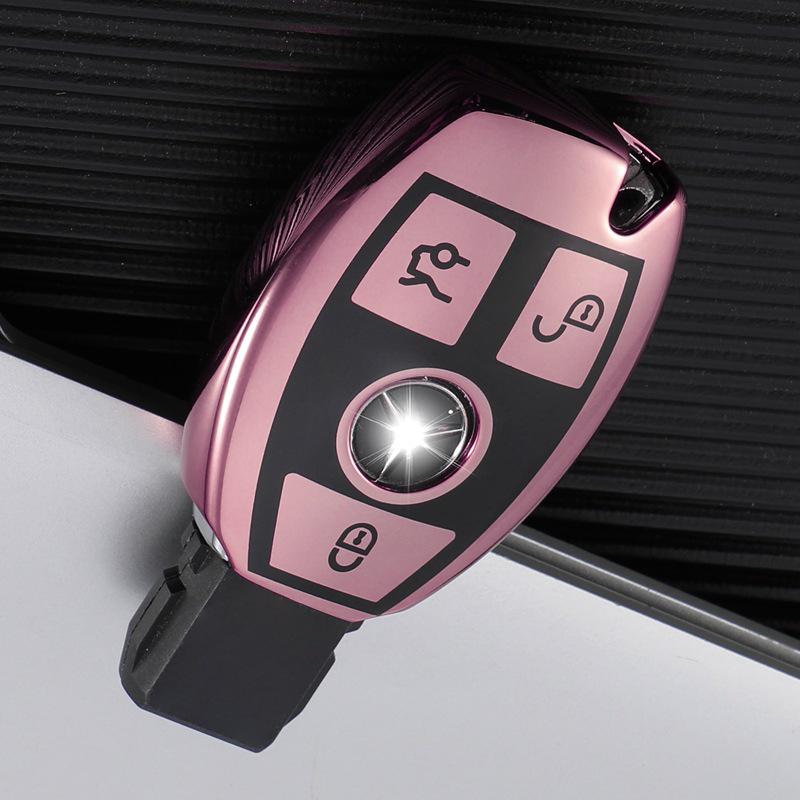 Husă cheie Mercedes-Benz pentru C260L, E300L, C200L/GLC300/GLA200, Clasa E, Clasa C - Cataramă specială