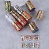 10 Rollen/Box Nagelsticker Decals 3D Gold Silber Aluminiumfolien Papier Floral Chamäleon Nail Art Dekorationen für Maniküre Dekoration