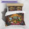 3pcs Duvet Cover Set (1*Duvet Cover + 2*Pillowcase, Without Core), Plants VS Zombies Print Bedding Set, Bedroom Decor, All‑Season, Birthday Gift
