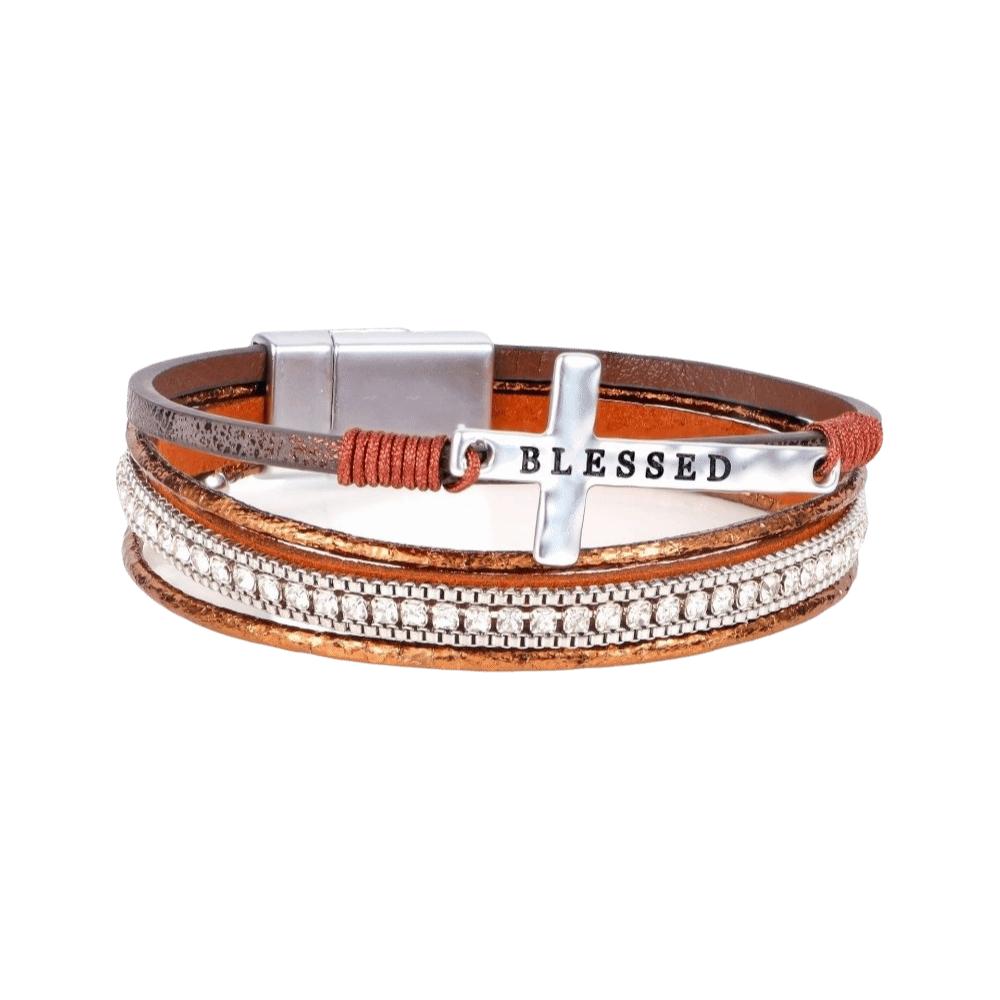 Crystal Magnet Wrap Bracelets Beaded Woven Leather Bracelets Multilayer Bracelets Girlfriend Wife