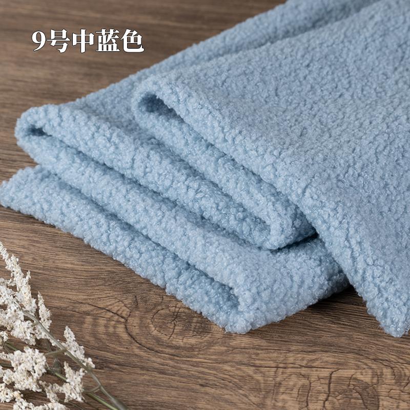 Teddy Plush Fabric Elasticity Soft By The Meter for Toys Pet Nest Cushion Handmade DIY Sewing Faux Lamb Fur Cloth Beige White