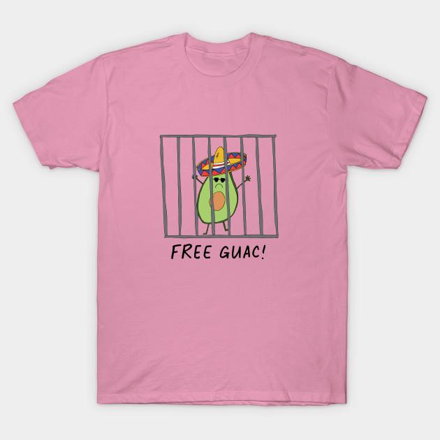 T Shirt Women Free Guac Harajuku Print Kawaii Tshirt Summer Short Sleeve Female T-Shirt Top Tee