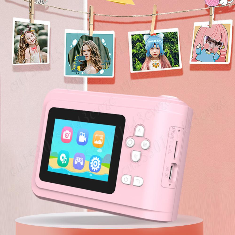 1080P Thermal Print Camera with Print Photo Paper Instant Photo Printing Camera USB Charging for 3-12 Year Old Girls Boys