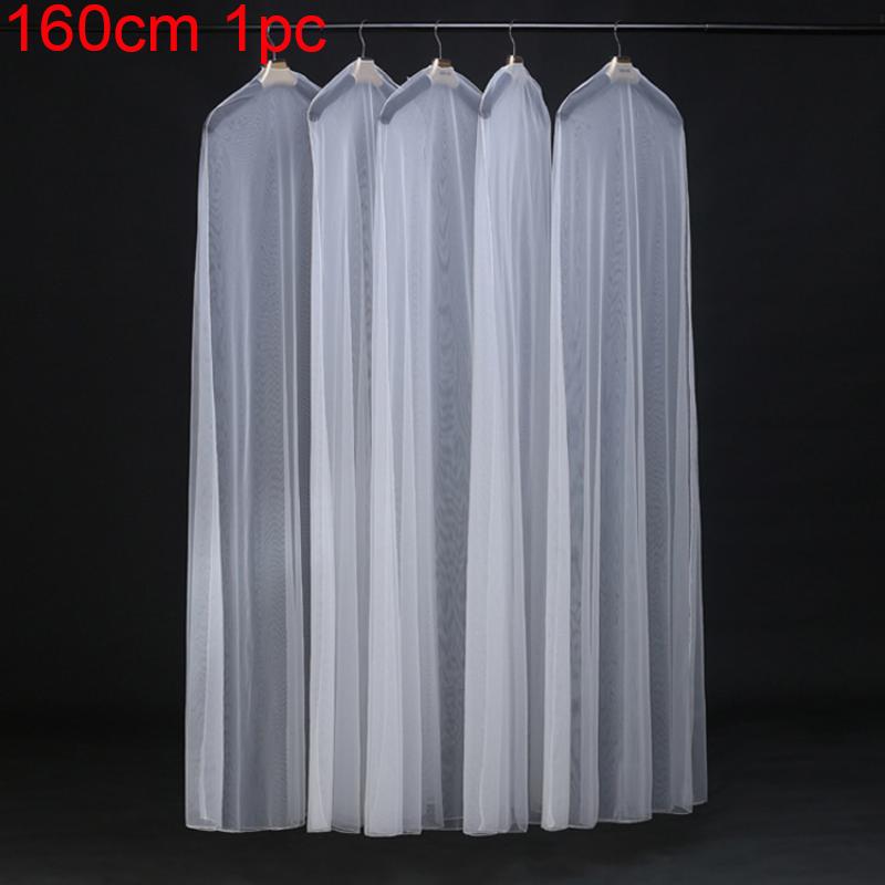 Breathable Waterproof Garment Cover Dustproof Clothing Protector Reusable Bridal Gown Long Coat Bag for Closet Travel