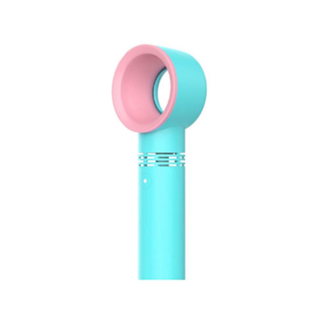 Kids Baby Safe Design Mini Bladeless Handheld Fan Cooler Wireless with Cradle UK