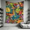 Whimsical UFO & Space Pattern Home Decor Tapestry, Wall Hanging, Decorative RV Wall Cloth.ZGT0914426