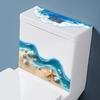 Creative Ocean Beach Shell Bathroom Toilet Seat Cover Decorative Self-Adhesive Wall Sticker