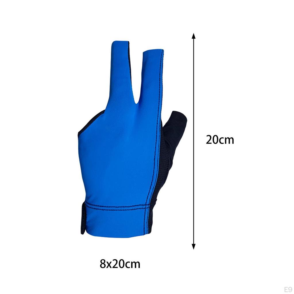 3 Finger Billiard Glove, Cue Pool Gloves, Non-slip Women's And Men's Accessories, Separate