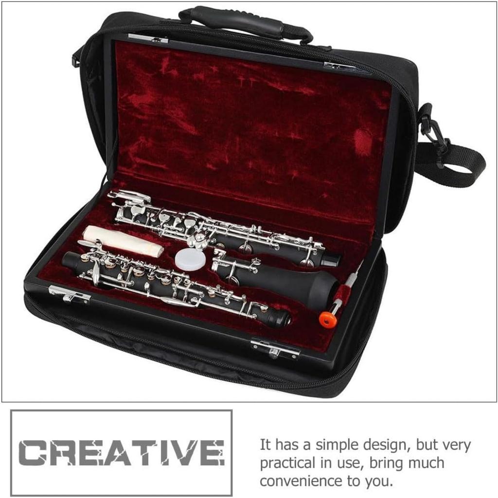 BIBAPU Oboe Clarinet Shoulder Protects Clarinet and Easy To Wind Instrument Accessories Bag, Case, Shockproof, Waterproof, Bag, Oboe, Grip, (Black)