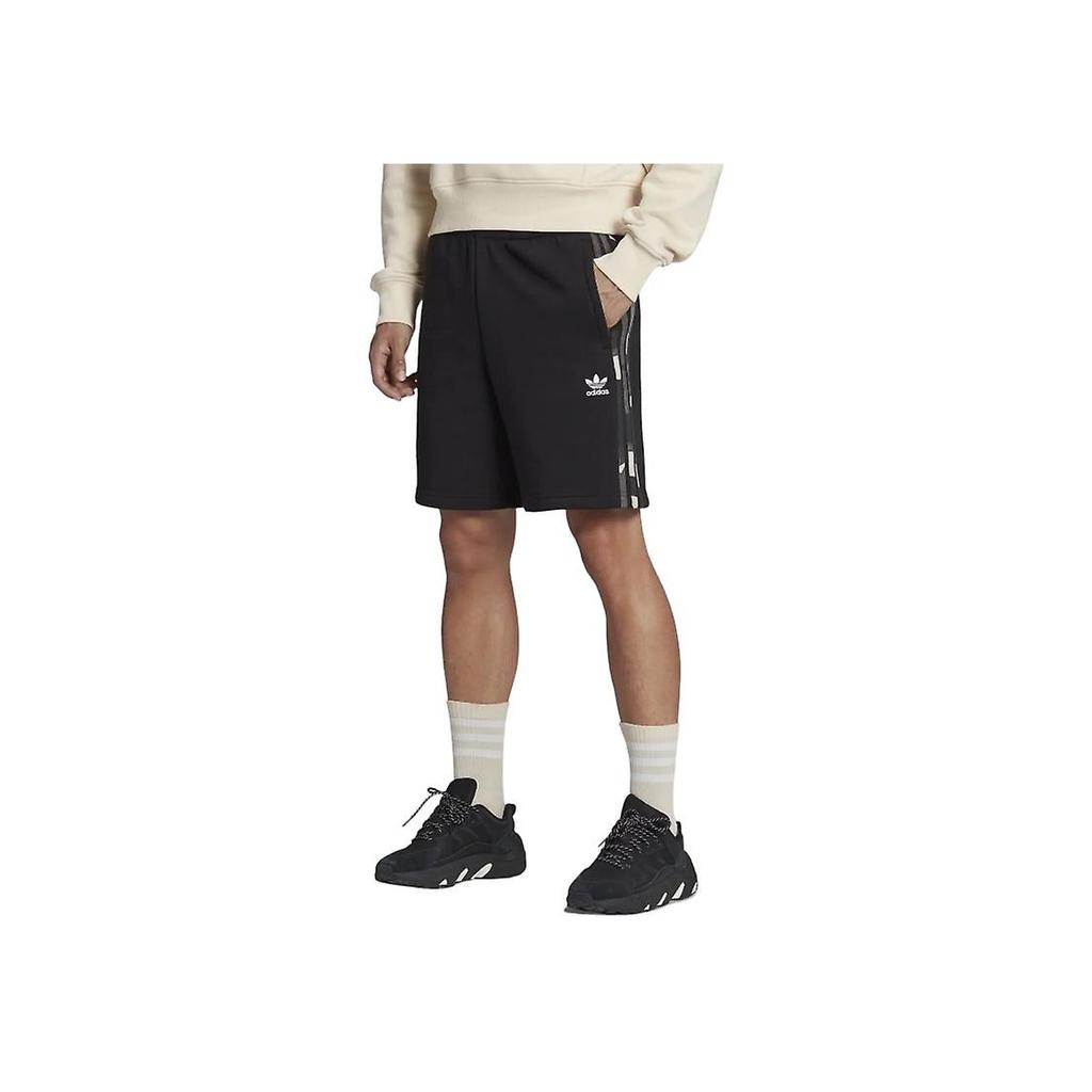 Adidas Originals Camo Trf Short Cotton Knit Sports Casual Shorts Men Shorts Black DP8552
