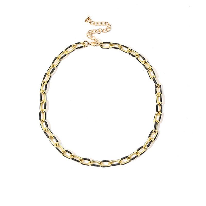 

Necklace: punk minimalist european & american sweet & cool colorful enamel clavicle chain