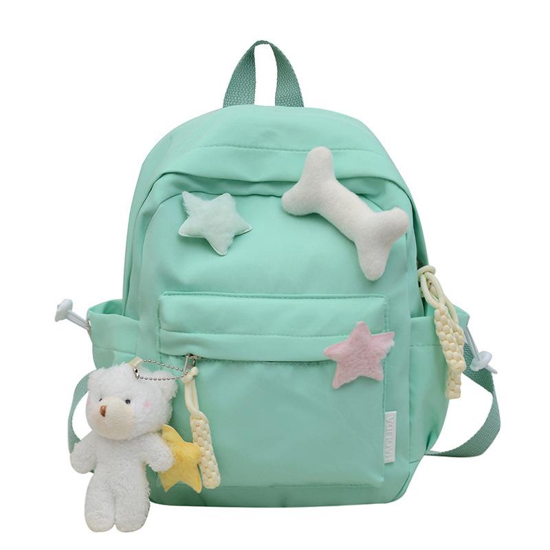 Small fresh sweet large capacity backpack for class commuting primary school student school bag light outdoor leisure travel backpack