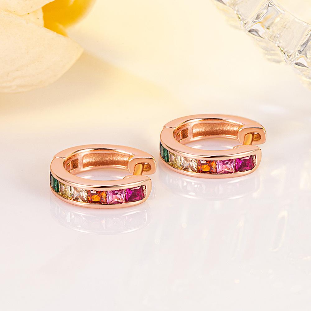 Luxury Geometric Zirconia Ear Cuffs - European & American Style