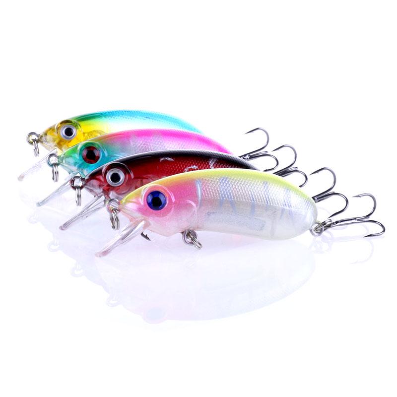 HENGJIA 1Pc Fishing Lure Minnow Floating Bait Plastic Bass Lure Hard Wobbler Fishing Gear