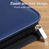 Multifunkční A4/A5 PU kožené portfolio pro organizér na dokumenty, taška na zip s kalkulačkou, pera, muž píšící, aktovka, kancelář