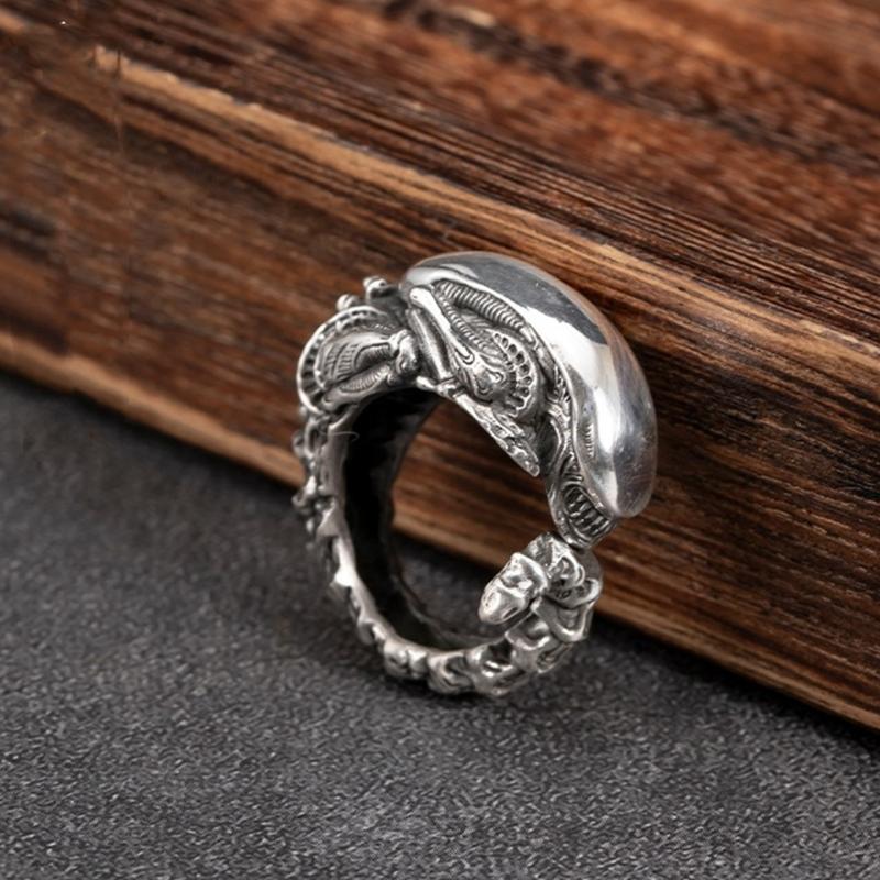Retro Punk Inspired Open Adjustable Copper Finger Ring For Parties Weddings And Everyday Fashion Accessory