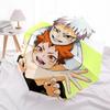 1pc Outdoor Umbrella with Jujutsu Kaisen Design - Automatic Opening/Closing Umbrella with Portable Tri-Fold Design, 8-Rib Iron Frame, Perfect Gif