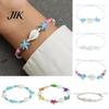 Layered Beach Party Accessory Summer Bracelet, Bohemian Sea Shell Turtle Braided Handmade Woven Colorful Plastic Bead Bracelet String Wristband,