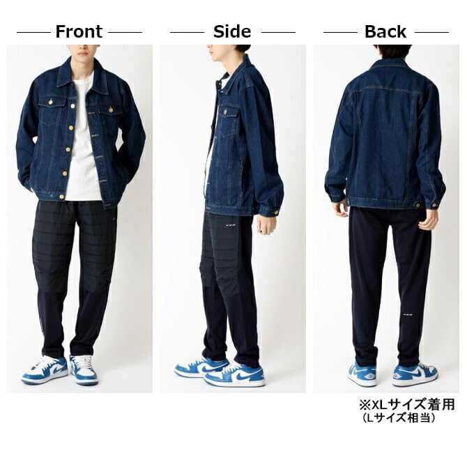 Arcade Denim Jean American Street Size L to Indigo Blue Men's Jacket, Jacket, Blouson, Coverall, Casual, Style, (equivalent M),