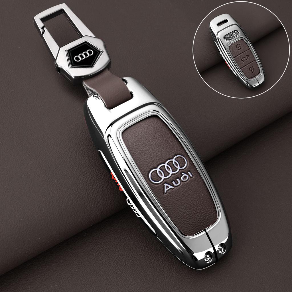 Zinc Alloy Car Key Case Cover Shell Holder Protection For Q5 Q8 A6 A3 A8 C8 S6 RS6 A7 S7 RS7 RSQ8 8Y D5 4N RS E-tron GT Q4 Q7