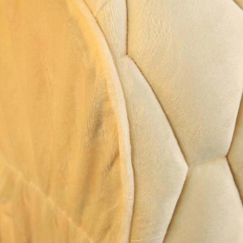 Luxury Thicken Velvet Quilted Headboard Cover Solid Color High Grade All-inclusive Bedside Cover Soft Plush Bed Head Cover