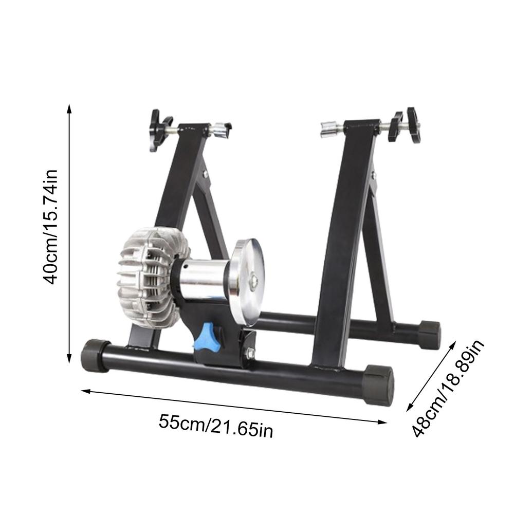 

Bike Trainer Stand For Indoor Riding Portable Foldable Magnetic Stainless Steel Indoor Trainer Stationary Exercise With Noise чёрный