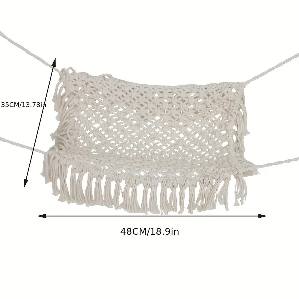 Handmade Woven Hammock White Perfect Newborn Photography Props Ideal for Capturing Precious Memorie Practical Photo Accessories