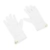 2pcs Billiard Gloves Competition Referee Gloves Professional White Gloves with Snap Cuff Polyester Cotton