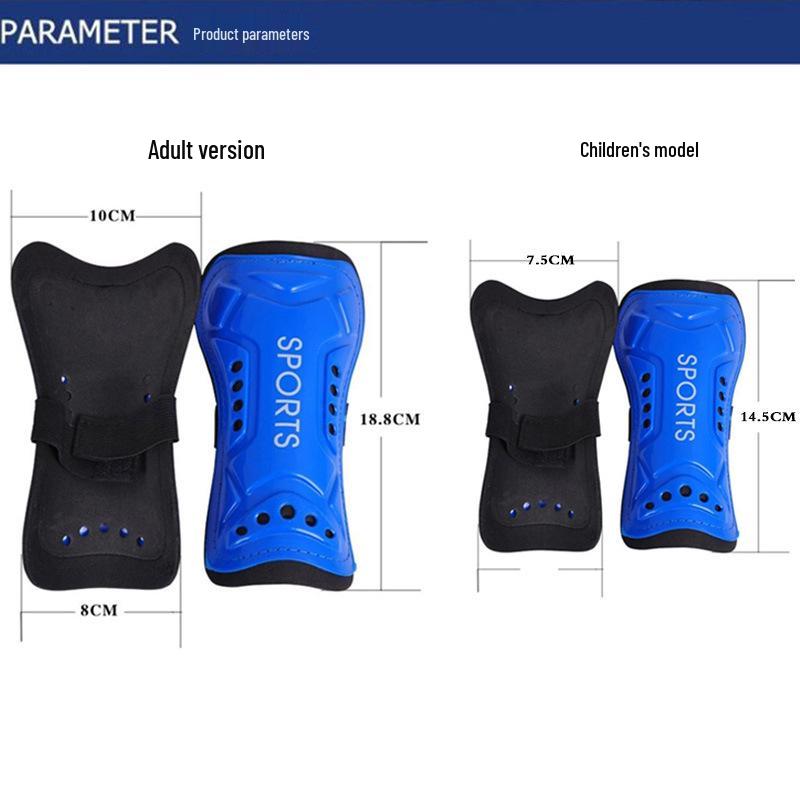 Lightweight Football Strap-On Shin Guards for Kids & Adults